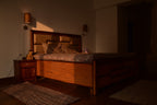 Handcrafted Brown Jute Blend Bedside Runner for Elegant Interiors