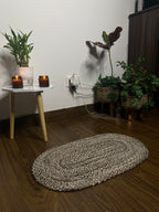 Premium Brown Jute, Cotton & Polyester Blend Door Mat – Durable Handwoven Home Décor Mat