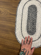 Handcrafted Jute Blend Door Mat for Elegant Home Décor